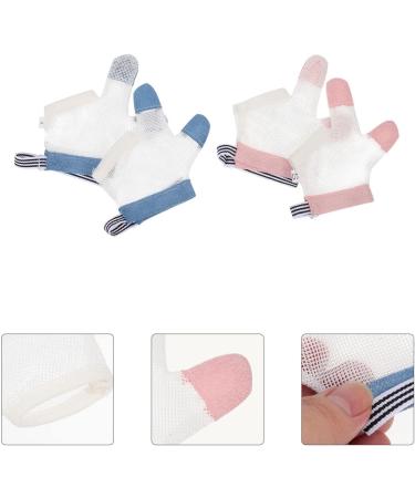 Healvian Kids Tools Kids Tools Kids Tools Baby Stop Thumb Sucking Kid Infant Stop Thumb Sucking Kit Soft Mesh Fabric Stop Sucking Glove No Scratch Breathable Finger Thumb Protector S 2 Pairs Mittens Small - Buy Online on GoSupps.com
