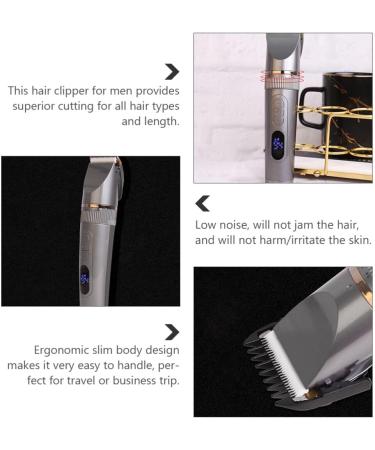 Electric Razor Multi-use Men Hair Clipper Trimmer Mustache Beard Trimmer Hair Cutting Kit Hair Clippers for Men for Men Husband Father (Silver Three-Way Speed) - Buy Online on GoSupps.com