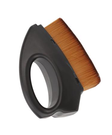 Liquid Powder Brush Flat Top Soft Fiber Hair Makeup Brush with Protective Cover