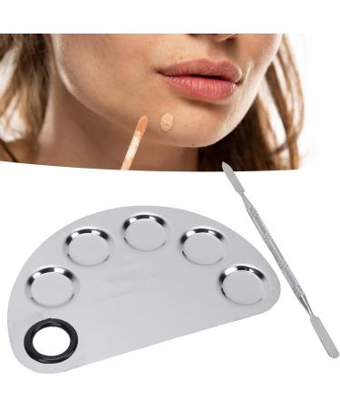 Wnvivi Stainless Steel Cosmetic Palette - Professional Makeup Mixing Palette for Lipstick & Pigment Blending - Buy Online on GoSupps.com