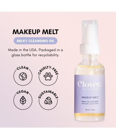 Clover Makeup Melt Milky Cleansing Oil | Gentle Skin-Friendly & Residue-Free Makeup Remover | Cruelty-Free & Vegan - Buy Online on GoSupps.com
