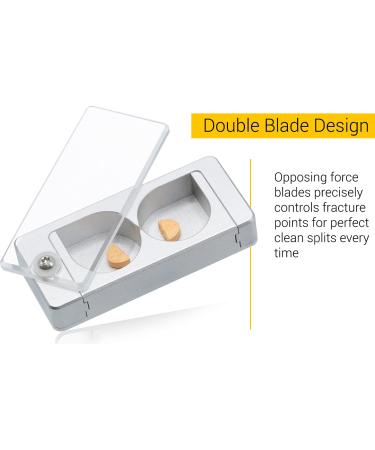 EqualSplit Pill Splitter - Double Blades for Cleanly Splitting or Quartering Any Pill - Ideal for Pets - Buy Online on GoSupps.com