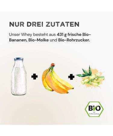  Harvest Republic HARVEST REPUBLIC Organic Whey Protein Powder Banana with 100% Real Fruit Powder | 750g of Organic Protein Powder Refined with Freeze-Dried Fruit | Up to 16g - Buy Online on GoSupps.com