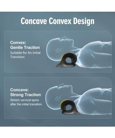 Neck Shoulder Relaxer Cervical Traction Device Arch Shaped Support Muscle Relaxing Ergonomic for Daily Use (Black) - Buy Online on GoSupps.com