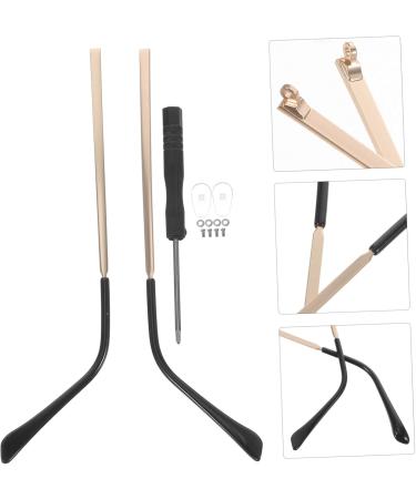 Solustrie Glasses Replacement Accessories Gold Arms & Pads for Sunglasses | Durable & Stylish Repair Solutions - Buy Online on GoSupps.com