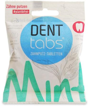 Denttabs Fluoride Toothpaste Tablets - 2 x 125 Pcs | Eco-Friendly International Shipping - Buy Online on GoSupps.com