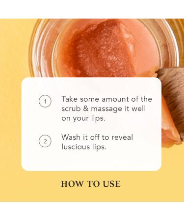 Luxury Oils Lush Lips Scrub - Vegan Grapefruit & Orange Lip Exfoliator Conditioning & Brightening 8g - Cruelty Free - Buy Online on GoSupps.com