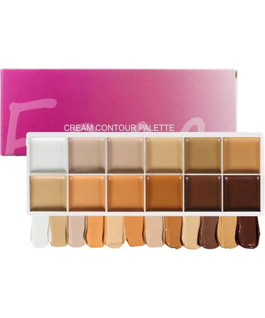 Color Correcting Palette Sculpting Face Cream Contour | Makeup Concealer for Women Mature Skin Evening Wedding Travel Date - Buy Online on GoSupps.com