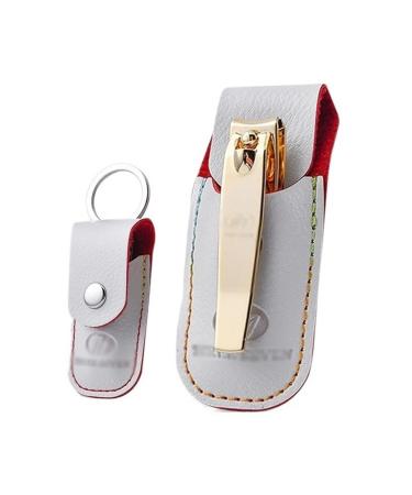 Manicure Set Tools Stainless Steel Nail Cutter Portable Keychain Nail Clipper with File for Man and Women Sharp Nail Clipper Perfect Use for Traveling Home Office Nail Clippers(B)