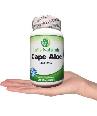 Cape Aloe 450mg Detox Capsules - Natural Laxative & Non-GMO African Cape Aloe Pills for Natural Relief (90 Capsules) - Buy Online on GoSupps.com