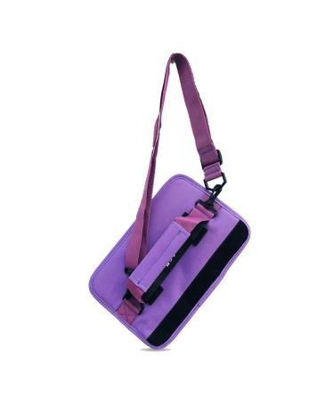 Knchy Mini Golf Club Carry Bag with Shoulder Strap, Lightweight Portable Small Driving Range Course Carrier for Women and Men Golfers, Slim Golf Clubs Bags Foldable Sunday Pouch for Training Practice Purple One Size