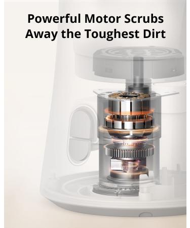 eufy Pet Automatic Dog Paw Cleaner - Portable Electronic Washer with Soft Bristles | Multi-Layered Muddy Paw Cleaner for Large & Medium Dogs - Waterproof Design | Long-Lasting Charge - Buy Online on GoSupps.com