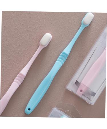 Mobestech 6 Pc Extra Soft Travel Toothbrush Set - Sensitive Micro Soft Bristle Toothbrush for Gentle Gum Care - Ideal for Adults - Japan Quality - Buy Online on GoSupps.com