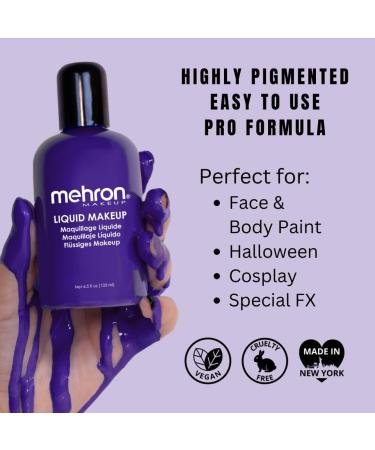 Mehron Liquid Make-Up - Purple (130 ml) | High-Quality International Shipping - Buy Online on GoSupps.com