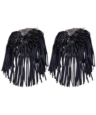 SOIMISS 2 Pieces Tassel Epaulet Shoulder Board Badge Decor Shoulder Fringe Epaulet