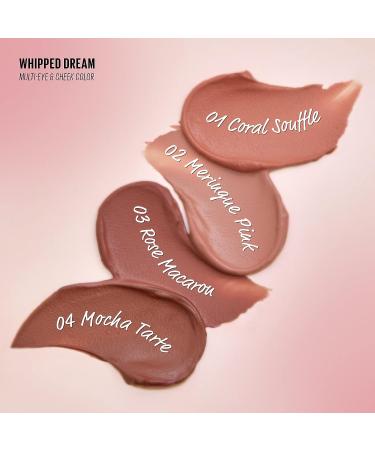 Kaja Whipped Dream Liquid Eyeshadow & Blush - Rose Macaron 0.17 Oz | Cotton Seed Oil | Buildable & Blendable | Airy Semi-matte Finish - Buy Online on GoSupps.com