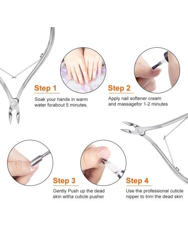 KOZEAR Cuticle Nipper - Surgical Stainless Steel Dead Skin Trimmer and Manicure Tool - Buy Online on GoSupps.com