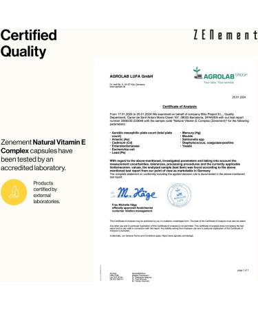 Natural Vitamin E Complex Softgels with Organic Olive Oil | Full Spectrum Antioxidant | 120 Softgels | Zenement - Buy Online on GoSupps.com