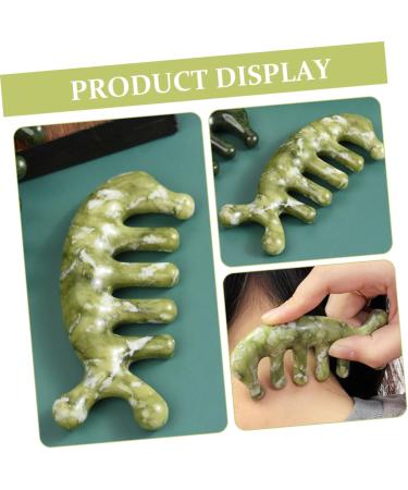 Watiifufu Jade Massage Comb - Creative Wedding Massager & Reliable Body Massage Tool for Relaxation - Buy Online on GoSupps.com
