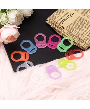 Norhogo 10-Piece Silicone Ring Set for Pacifiers - BPA-Free Ten Colors Baby Silicone Ring Holder - Buy Online on GoSupps.com