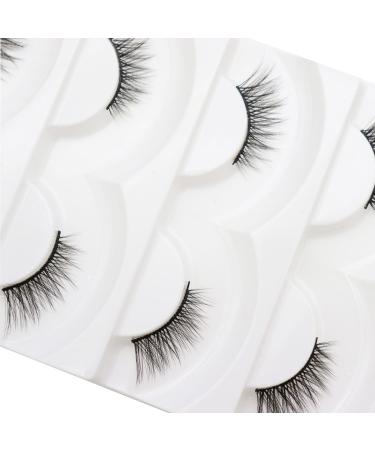 DAODER Half Cat Eye Faux Mink Lashes 5 Pairs - Short Demi Wispies for Natural Look - Daily Wear Soft False Eyelashes 7-13mm - Buy Online on GoSupps.com