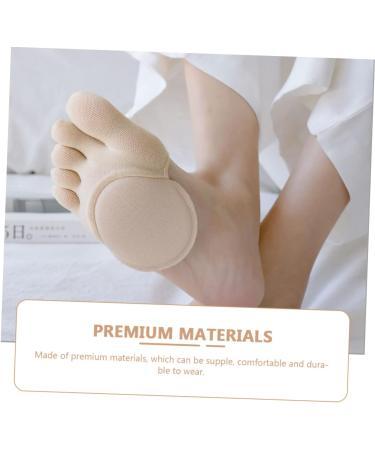 4 Pairs Full Toe Socks - Breathable Forefoot Pads & Metatarsal Support for Women - Reusable Outdoor Half Socks - Buy Online on GoSupps.com