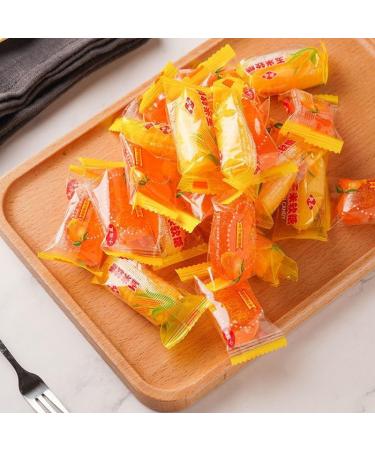 Fruit Juice Fudge Corn candy Orange juice flavored candy fruit gummy candy soft candy healthy nutritious dessert wedding candies New Year Candy Chinese snacks delicious snack gift (Corn 200g) Corn 200g - Buy Online on GoSupps.com