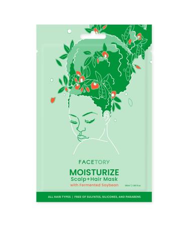 FACETORY Moisturize Scalp and Hair Mask with Fermented Soybean - Pack of 3, 50ml - Dry Scalp Care & Anti-Frizz Treatment for Smooth, Revitalized Hair - Buy Online on GoSupps.com