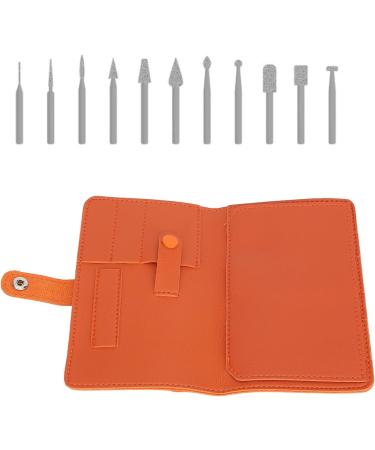 Nail Drill Bits Organizer Bag Storage 37 Slots Portable Multi Functional Manicure Drill Bits Wallet Bag with Easy Organization Secure And Protective (Orange) - Buy Online on GoSupps.com