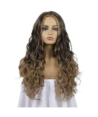 BGHJUE Wig Long Curly Hair Chemical Fiber Ladies Hair Sets Wigs