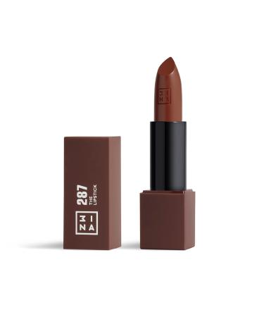 3INA MAKEUP - The Lipstick 287- Chocolate Lipstick with Vitamin E & Shea Butter to Nourish the Lips - Long Lasting Lip Colour with Matte Finish and Creamy Texture - Vegan - Cruelty Free - Buy Online on GoSupps.com