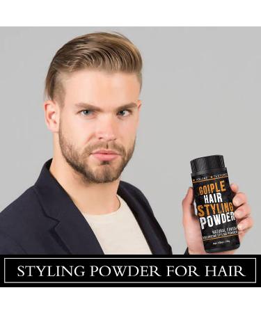 Men's Hair Styling Powder - Strong Hold, Matte Finish, Texturizing - 1.05oz - Buy Online on GoSupps.com