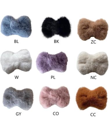 Limtula Plush Bowknot Shape Hairpins Hot Girls Bowknot Hair Clip Carnival Photography Hair Clip for Woman Ponytail Hair Clip Bean paste color - Buy Online on GoSupps.com