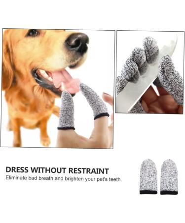 Sosoport 4 Pairs Dog Teeth Cleaning Dog Finger Brush Soft Nursing Cat Teeth Cleaning Supplies Pet Oral Care - Buy Online on GoSupps.com