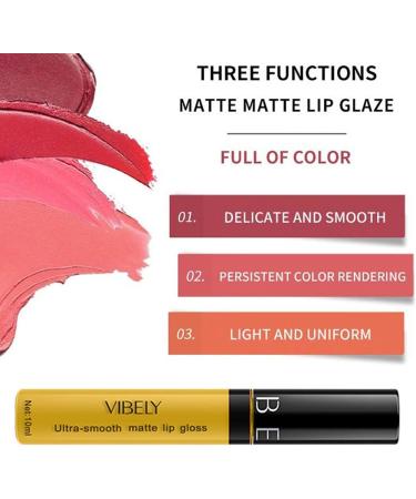 Smeleyou Matt Liquid Lipstick - Waterproof High Pigmented Lip Gloss Gift Set for Women & Girls - Smooth Velvety Finish - Long-Lasting Yellow Shade - Buy Online on GoSupps.com