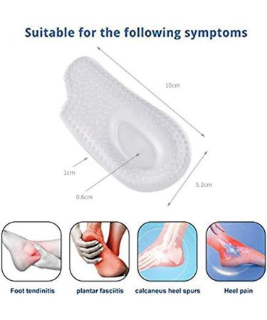 Gel Heel Pads - Self-Adhesive Massage Cup for Pain Relief & Comfortable Support - Buy Online on GoSupps.com