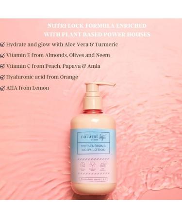 Natural Vibes Moisturising Body Lotion for Intense Repair Hydration & Glow 300 ml - Buy Online on GoSupps.com