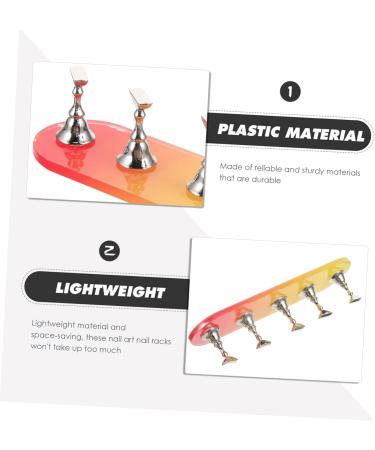 minkissy 1 Set Nail Practice Holder Fake Nails Decor Nail Tips Practice Rack Acrylic Nail Stand Nail Art Organiser Magnetic Nail Holders Nail Stands for Nail Painting Manicure Nail Display - Buy Online on GoSupps.com
