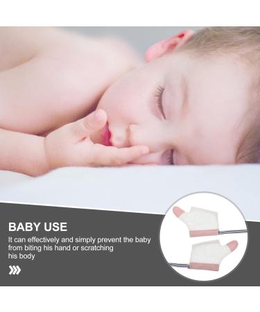 Operitacx Baby Thumb Sucking Glove - 2 Pairs Fingernail Sucking Corrector Thumb Protector for Infants - Stop Thumb Sucking | Best Quality - Buy Online on GoSupps.com