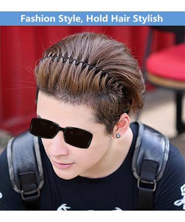 bodbop XINGZHE Metal Hair Bands 2 PCS Black - Unisex Sports Headband with Elastic Non Slip Design - Buy Online on GoSupps.com