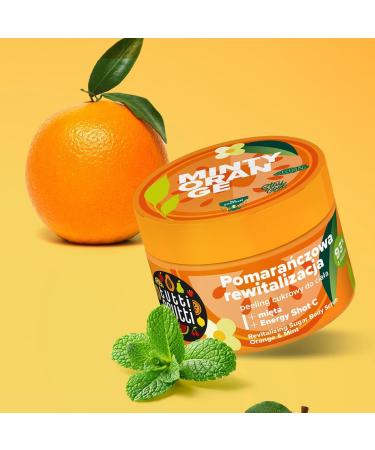 Farmona TUTTI FRUTTI Revitalizing sugar peeling for the body Orange & Mint + Energy Shot C 300g - Buy Online on GoSupps.com