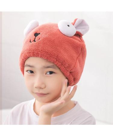 Buy Cute Pink & Red Microfiber Hair Towels for Girls | Quick Drying & Soft Hair Turban - 2 Pack - Buy Online on GoSupps.com