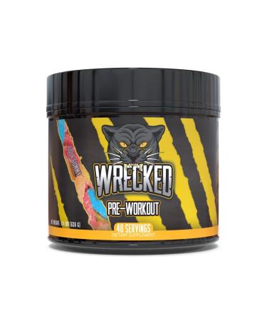 Huge Supplements Wrecked Pre-Workout  30G+ Ingredients Per Serving to Boost Energy  Pumps  and Focus with L-Citrulline  Beta-Alanine  Hydromax  L-Tyrosine  and No Useless Fillers (Sour Gummy)