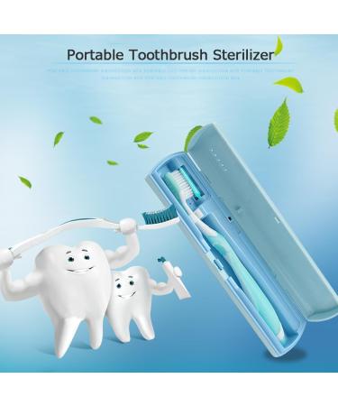 UV-C Portable Intelligent Ultraviolet Toothbrush Disinfection Box Toothbrush Holder USB Charging Type-C Interface Safe and Fast Disinfection Universal Toothbrush (B) - Buy Online on GoSupps.com