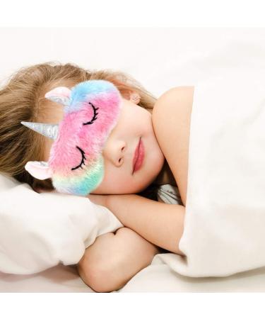 Homewins Plush & Silk Sleep Mask for Women | Light-Blocking Unicorn Eye Mask for Comfortable Sleep & Parties - Buy Online on GoSupps.com