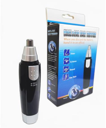 Ear and Nose Hair Trimmer Clipper - 2024 Professional Painless Eyebrow & Facial Hair Trimmer for Men Women Waterproof Dual Edge Blades for Easy Cleansing Black