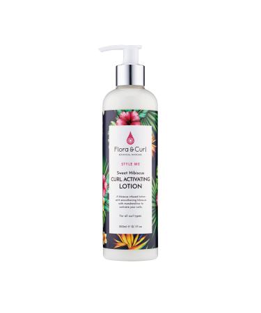 Flora & Curl Sweet Hibiscus Curl Activating Lotion for Kinky and Curly Natural Hair 10.5 fluid-oz