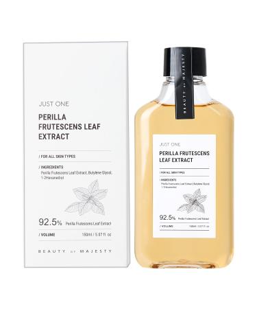 BOM Just One Herbal Extract 150ml 5.07 fl. oz. 92.5% Organic Vegan Facial Toner Alcohol Free for Face Scalp Natural Ingredients (Perilla Frutescens Leaf)