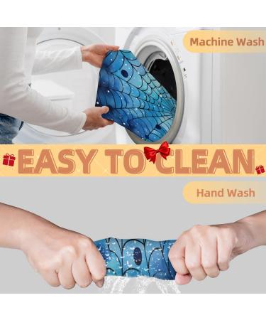 Buy Geometric Reticulation Apron | Abstract Beard Hair Catcher for Men | Perfect Father's Day & Christmas Gift for Dad | Beard Bib with Suction Cups - Blue - Buy Online on GoSupps.com