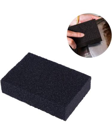 U-K 5pcs Kitchen Cleaning Sponges Carborundum Sponges Scouring Pads Sponges Dish Washing Sponges for Kitchen Black Durable As Shown - Buy Online on GoSupps.com
